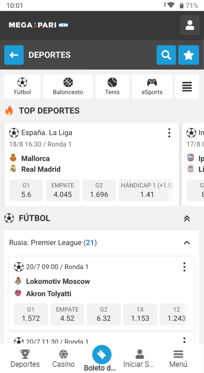 La opción ideal para disfrutar de apuestas y juegos en cualquier lugar. Con la nueva aplicación móvil, diseñada para facilitar el acceso a sus cuentas desde el celular, usuarios de Android e iOS podrán tener una experiencia más placentera. Esta herramienta está diseñada para brindarte mayor rapidez y una interfaz más accesible, representando solo algunas de las ventajas que ofrece.