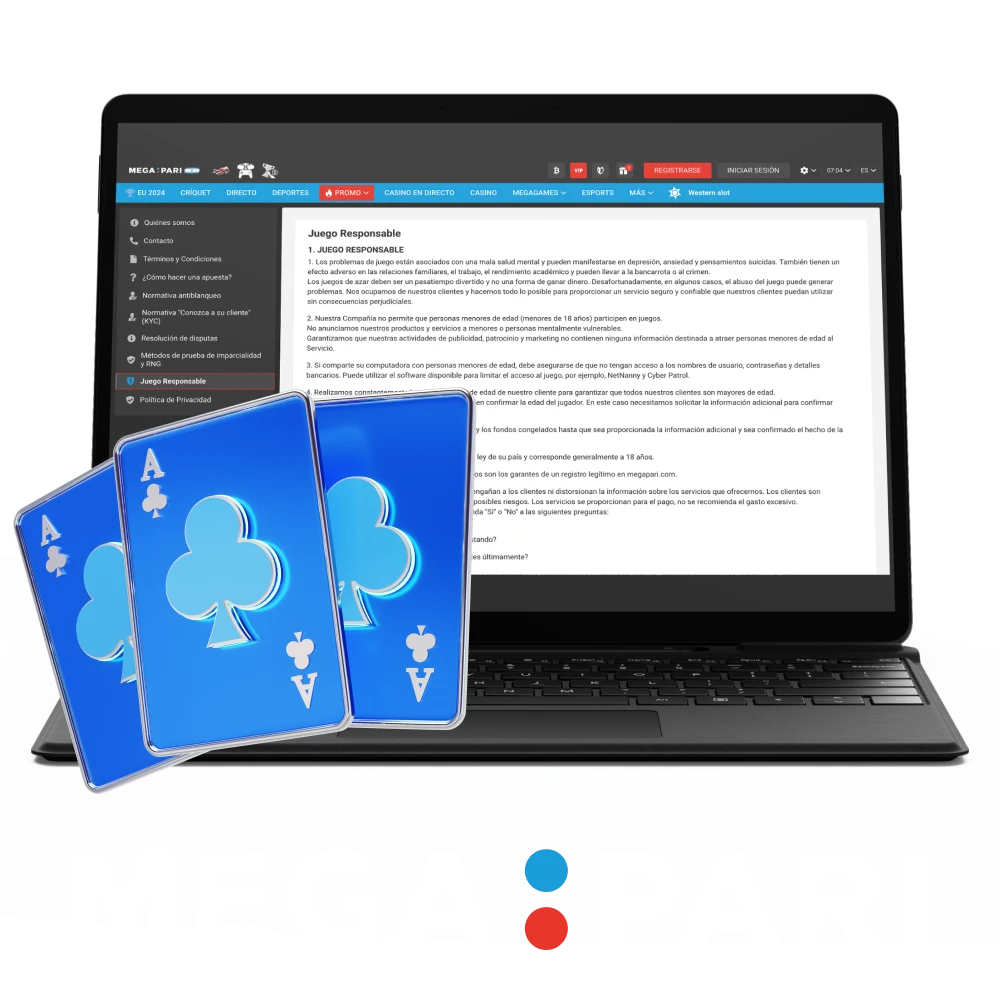 Recuerda que los juegos de casino en línea en Megapari no deben ser vistos como un método para obtener ganancias económicas.