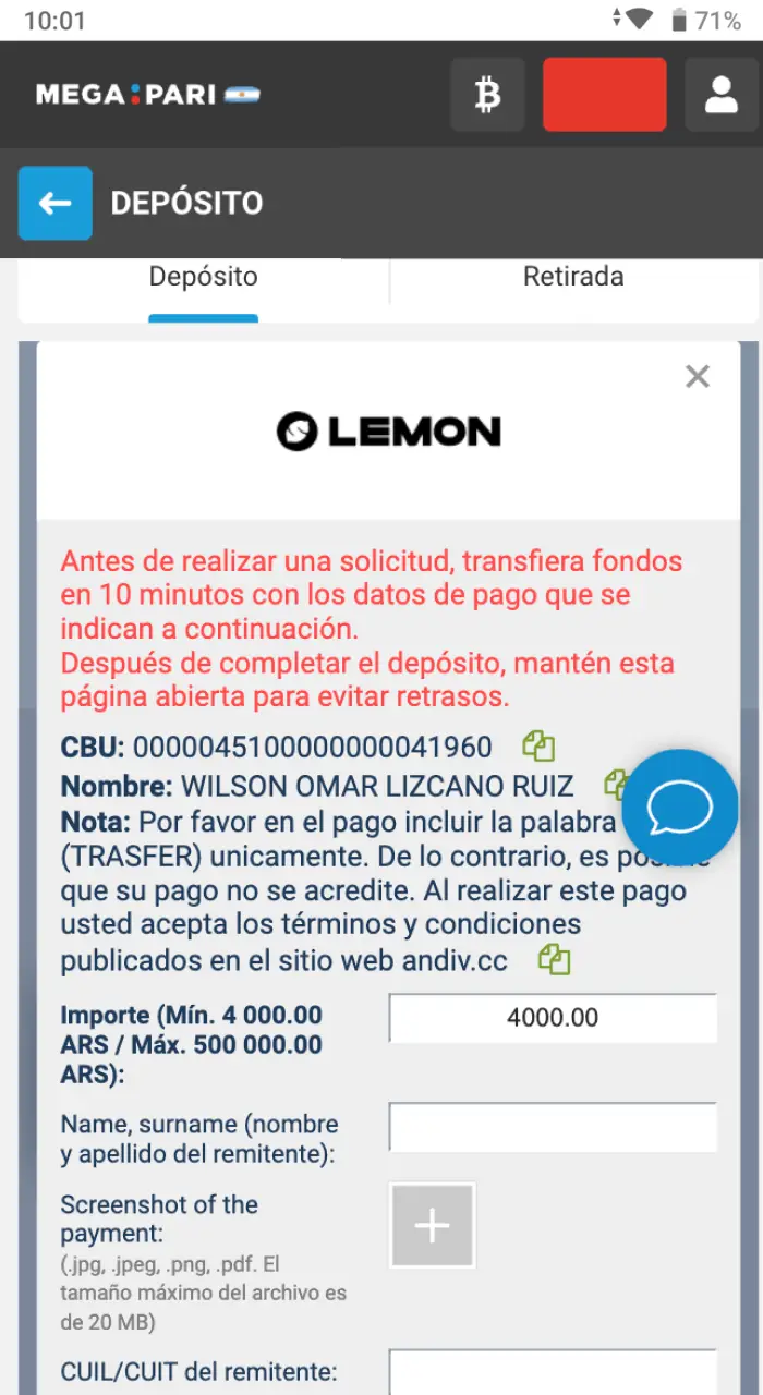 Selecciona el bono de Megapari que más se ajuste a tus necesidades.